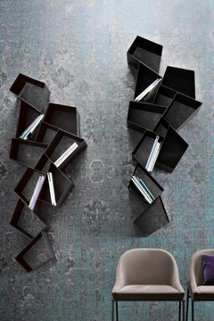 W SU LINE - Floating metal bookcase by Ronda Design - view 3